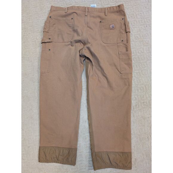 Carhartt Pant Mens 40x30 Brown B292 BRN Cordura Nylon Double Knee Canvas Work - Picture 2 of 12
